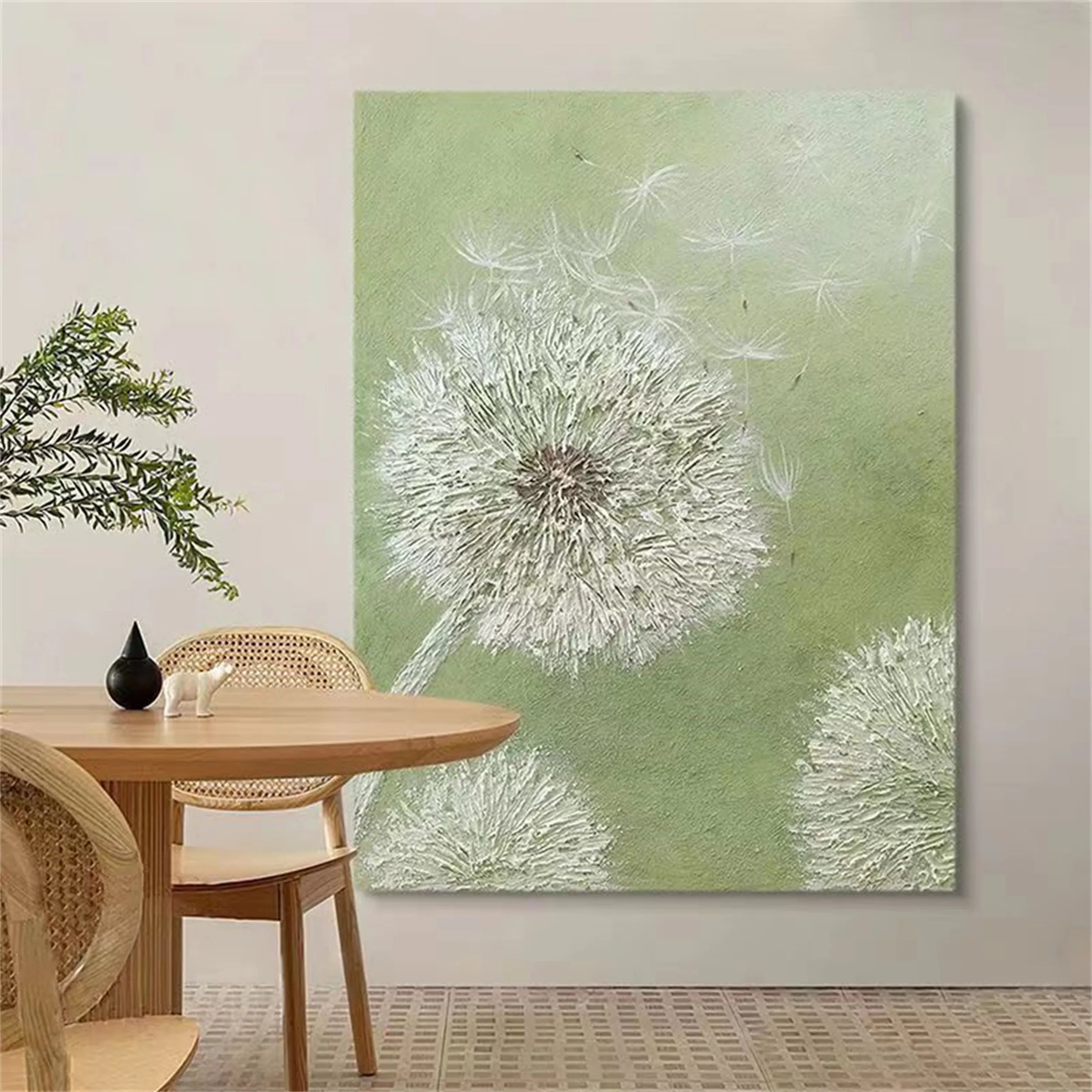Beautiful Flower and Tree Canvas Painting #FT072 - Perfect for Home Decor, Office Wall Art, and Gift Ideas