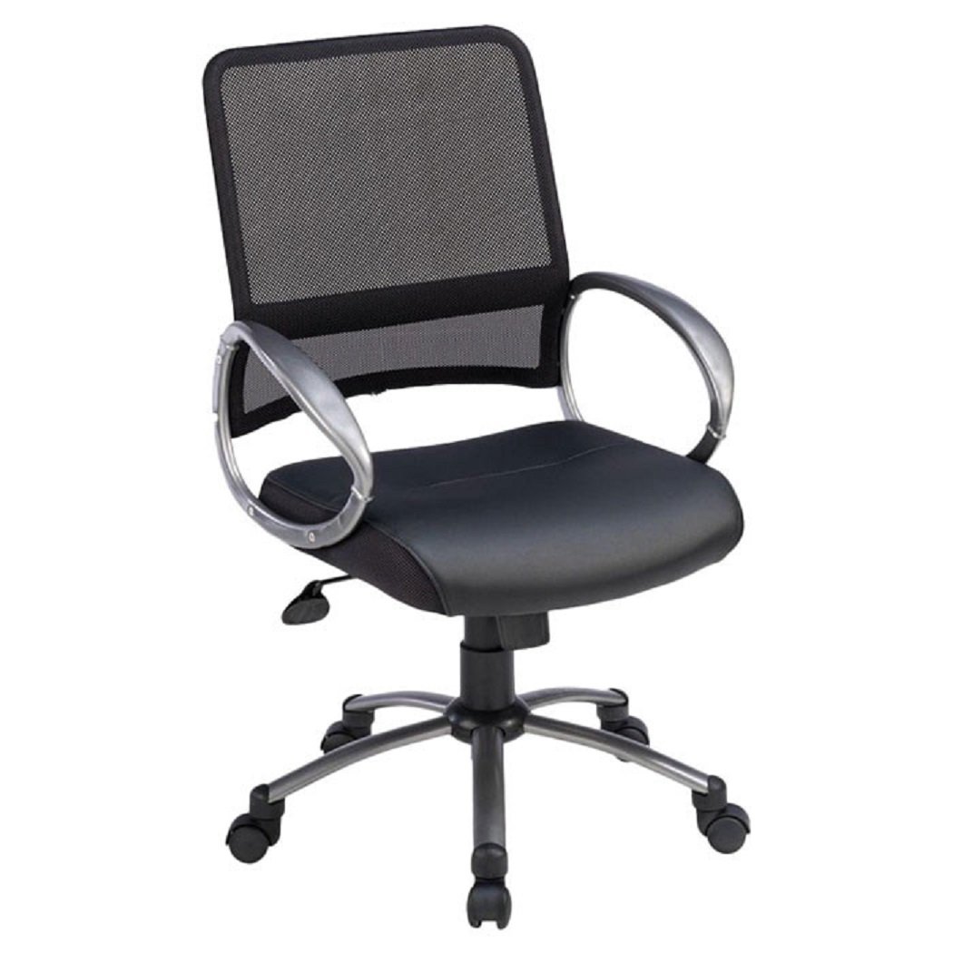 Ergonomic Mid-Back Mesh Office Chair with Lumbar Support - Adjustable Height Swivel Task Chair for Home Office, Computer Desk, and Gaming Setup