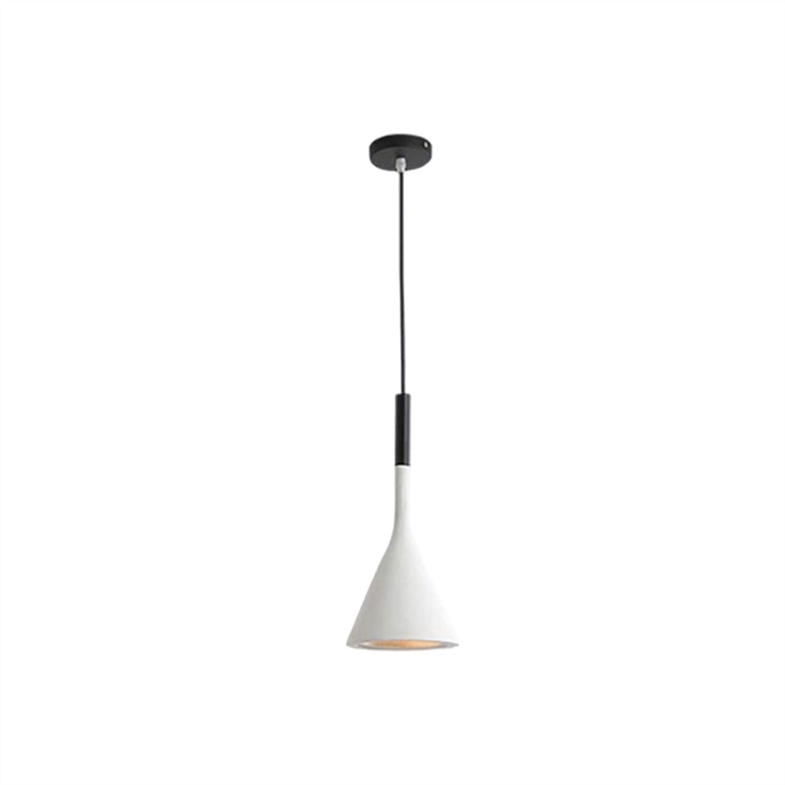 Nordic Style Resin Chandelier - Single Head Pendant Light for Dining Room, Bedroom, Restaurant & Bar - Long Line Modern Ceiling Lamp (White) | Perfect for Home Decor, Wedding & Event Lighting