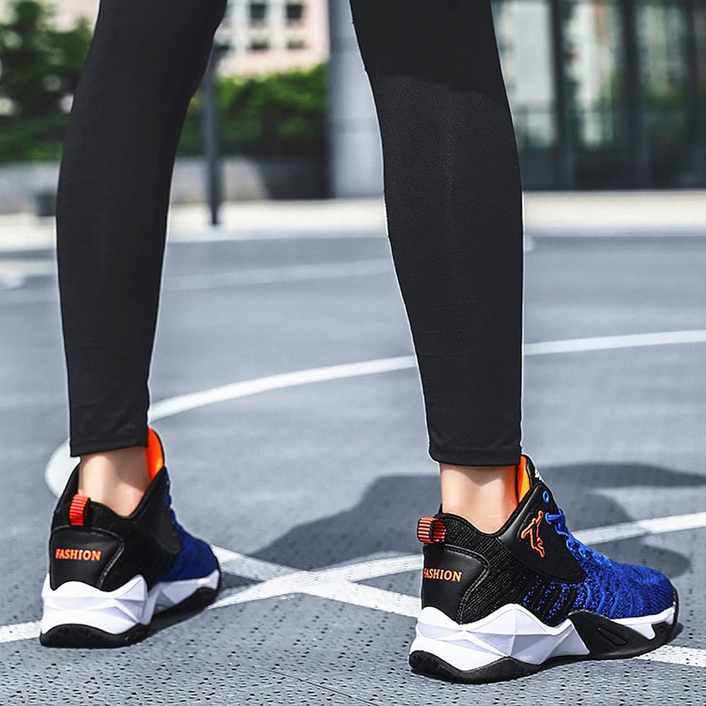 Breathable Mesh Basketball Sneakers for Men - Lightweight Soft Sole Summer Sports Shoes for Outdoor & Indoor Play
