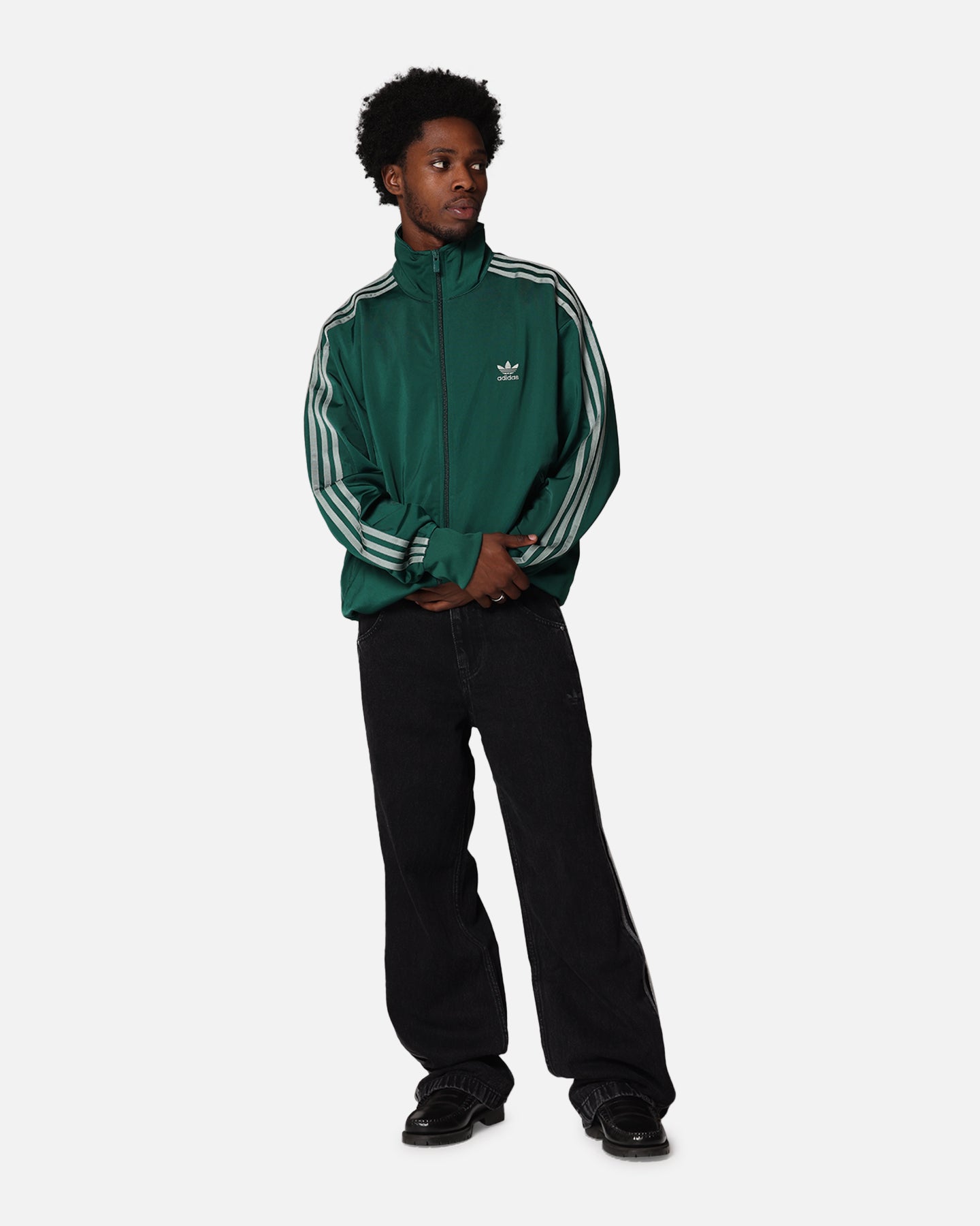Adidas Firebird Track Jacket for Men & Women - Lightweight Green Running Jacket with Zipper - Perfect for Jogging, Gym Workouts & Outdoor Sports