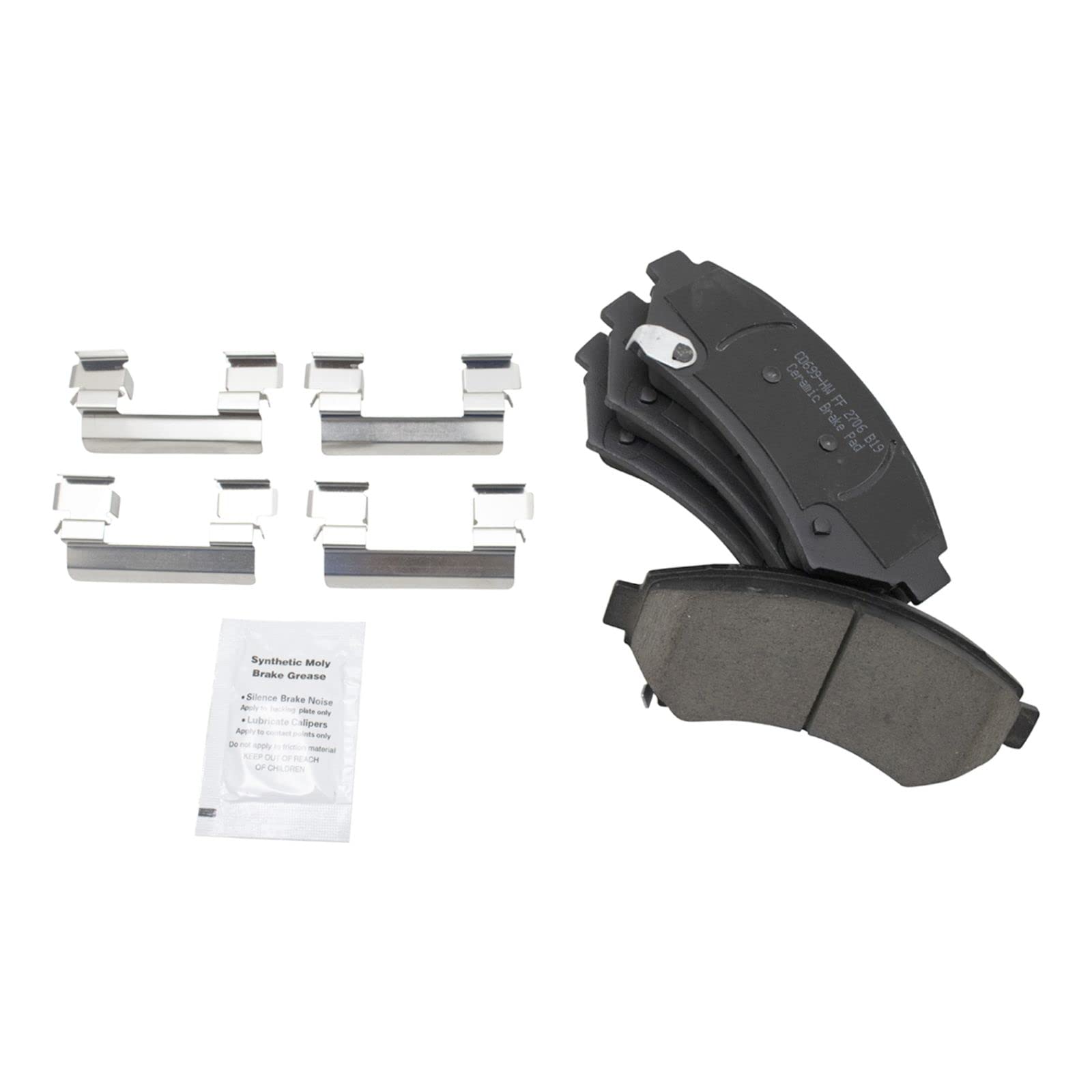 High-Performance Front Ceramic Brake Pads with Drilled & Slotted Zinc Coated Rotors & Calipers Kit - Perfect for Racing, Off-Roading and Daily Driving