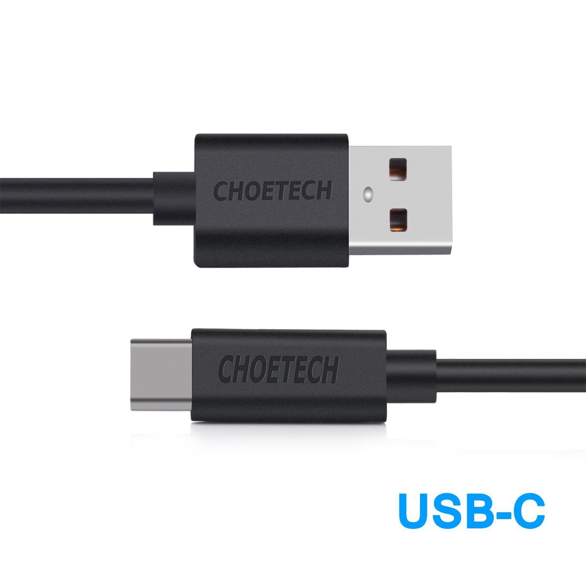 Choetech 10ft USB A to USB C Cable Fast Charging & Data Sync - Durable Nylon Braided for iPhone 15, Samsung Galaxy, iPad, MacBook & More - Perfect for Home, Office & Travel Charging