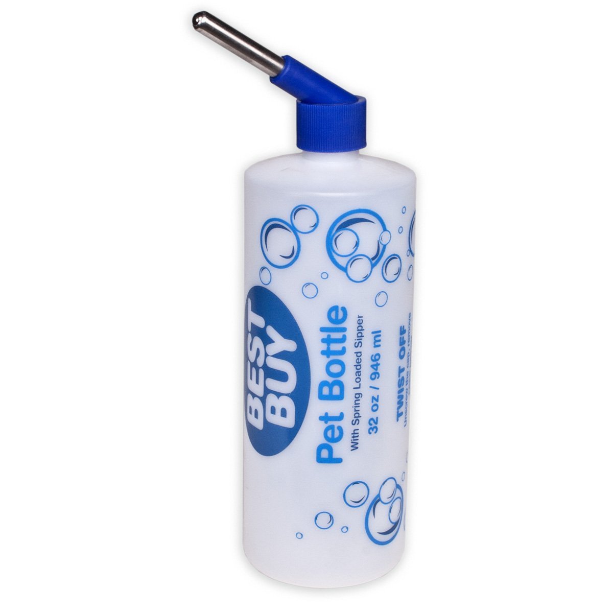 Best Small Pet Water Bottle - 32oz Leak-Proof & Durable for Hamsters, Rabbits & Guinea Pigs - Perfect for Cages, Travel & Outdoor Use