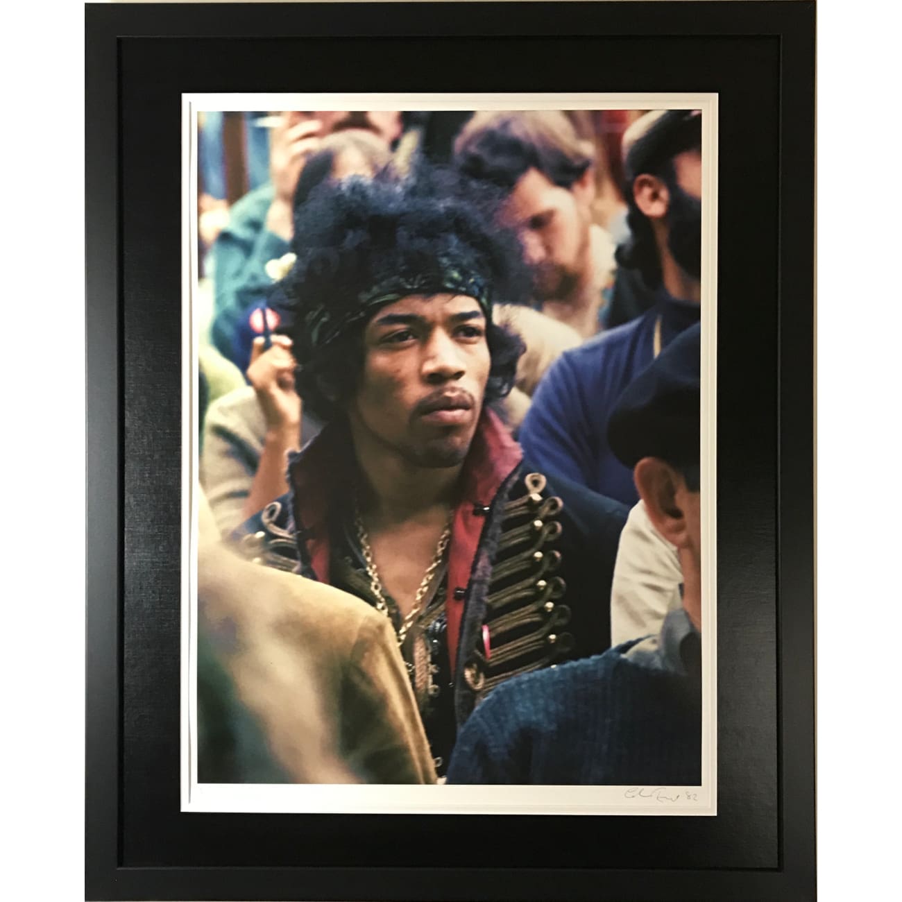 Rare 1967 Jimi Hendrix & Colin Beard Signed Artist's Proof Photo - Vintage Music Memorabilia for Collectors & Rock Fans