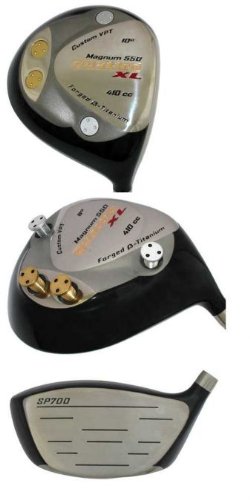 Men's Left Hand Magnum Quattro 10° Oversize Titanium Driver - Adjustable Weights & Graphite Shaft | Free Head Cover & Tool | US Built | Perfect for Golfers Seeking Distance & Control on the Course