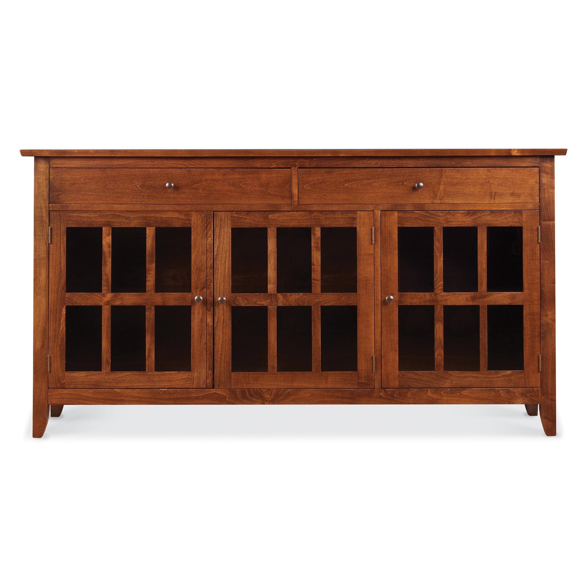Carlisle Hall TV Console with Overhanging Top - Modern Entertainment Center for Living Room, Bedroom & Home Theater