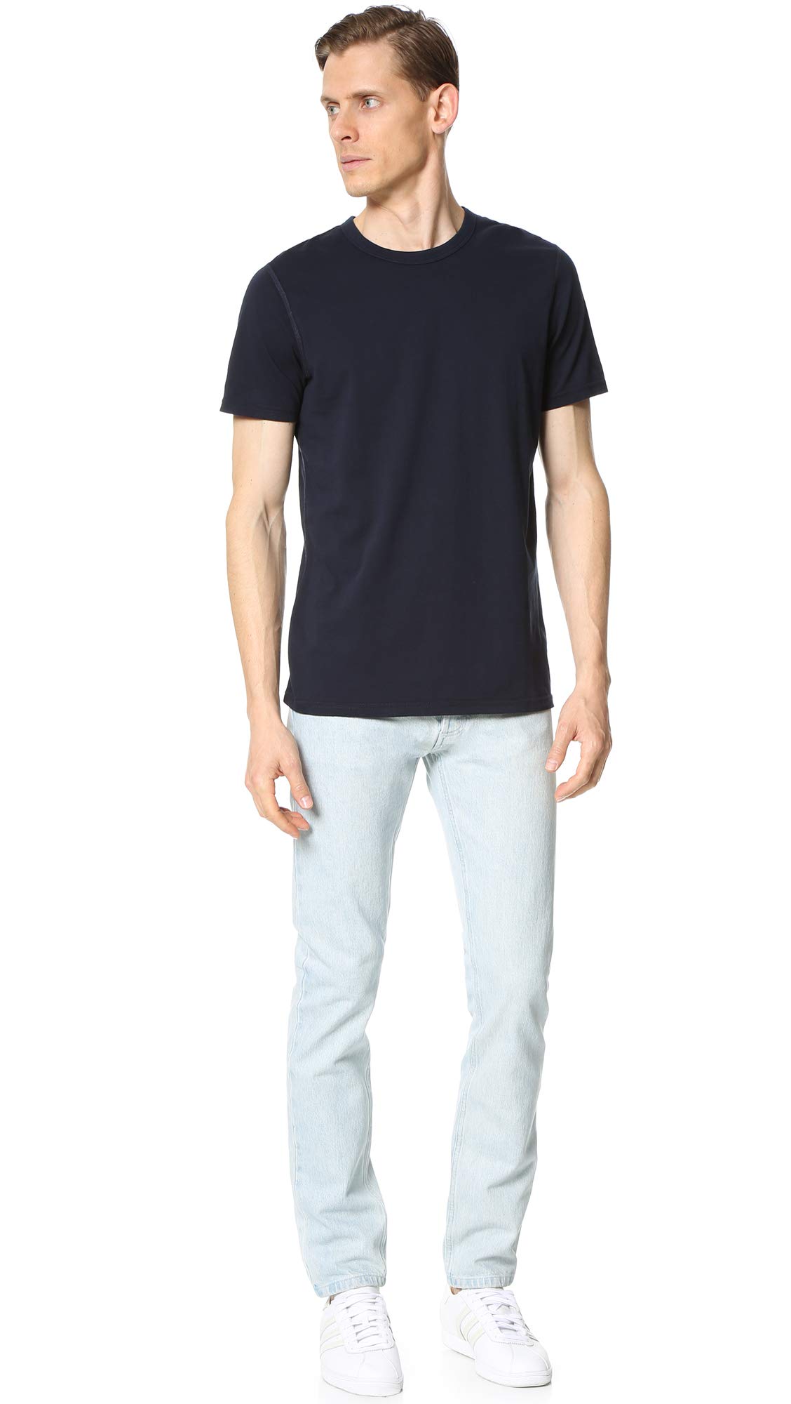 Men's Lightweight Jersey T-Shirts 2 Pack - Soft Breathable Cotton Tees for Casual Wear & Gym Workouts