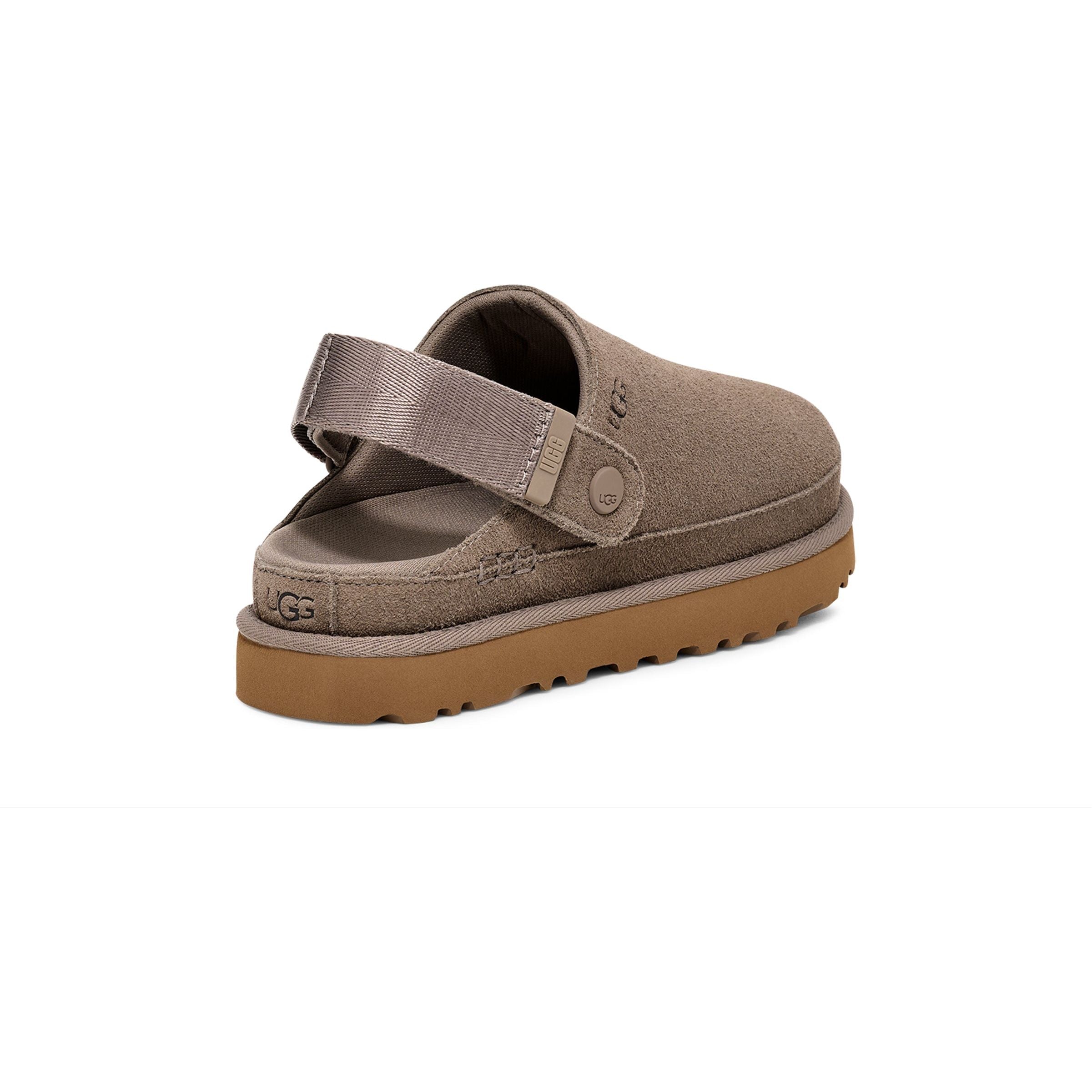 UGG Women's Goldenstar Clog in Smoke Plume - Comfortable Slip-On House Shoes for Women, Cozy Indoor/Outdoor Slippers with Arch Support - Perfect for Home, Office, and Casual Wear