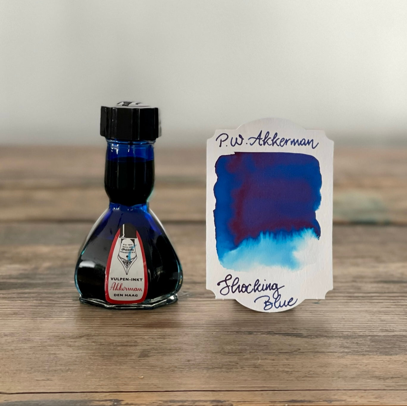 Akkerman Shocking Blue Fountain Pen Ink - Premium Vibrant Blue Ink for Calligraphy, Writing & Art - Perfect for Journals, Letters & Creative Projects