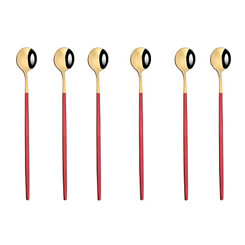 6pcs long spoon