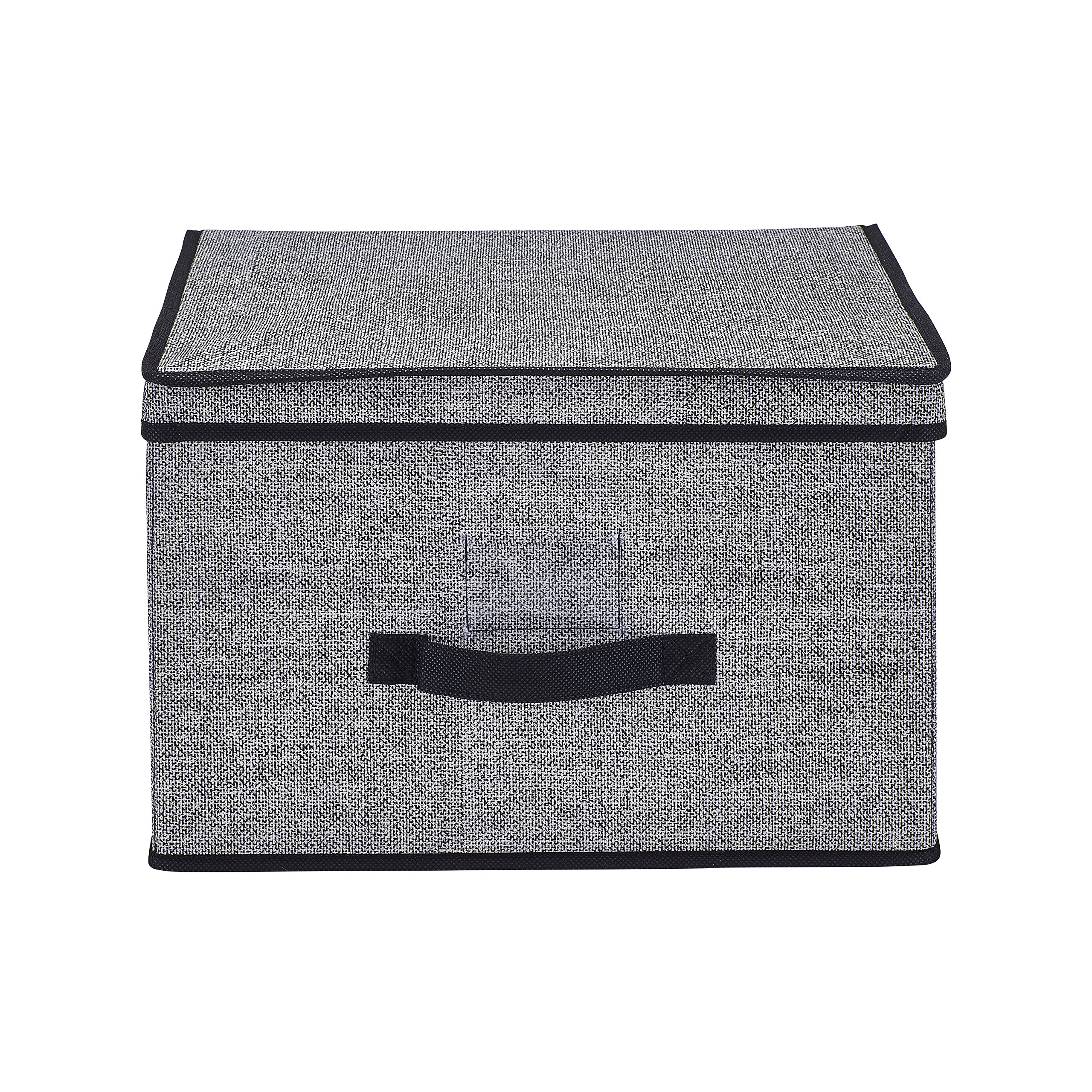 Large Black Storage Box for Organizing Clothes, Toys & Home Items – Perfect for Closet, Garage & Moving