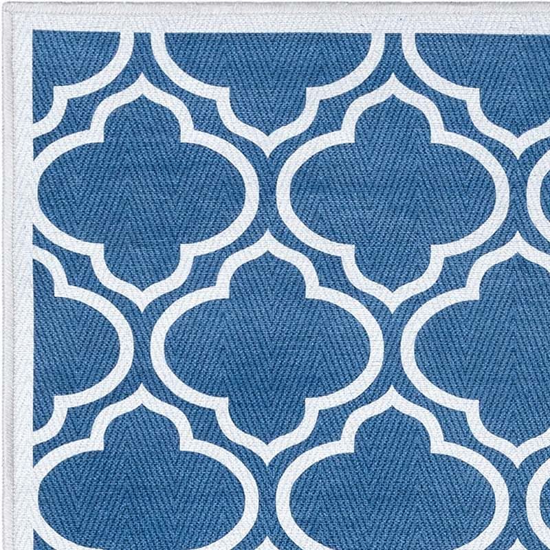 Lattice Dark Blue Ivory
