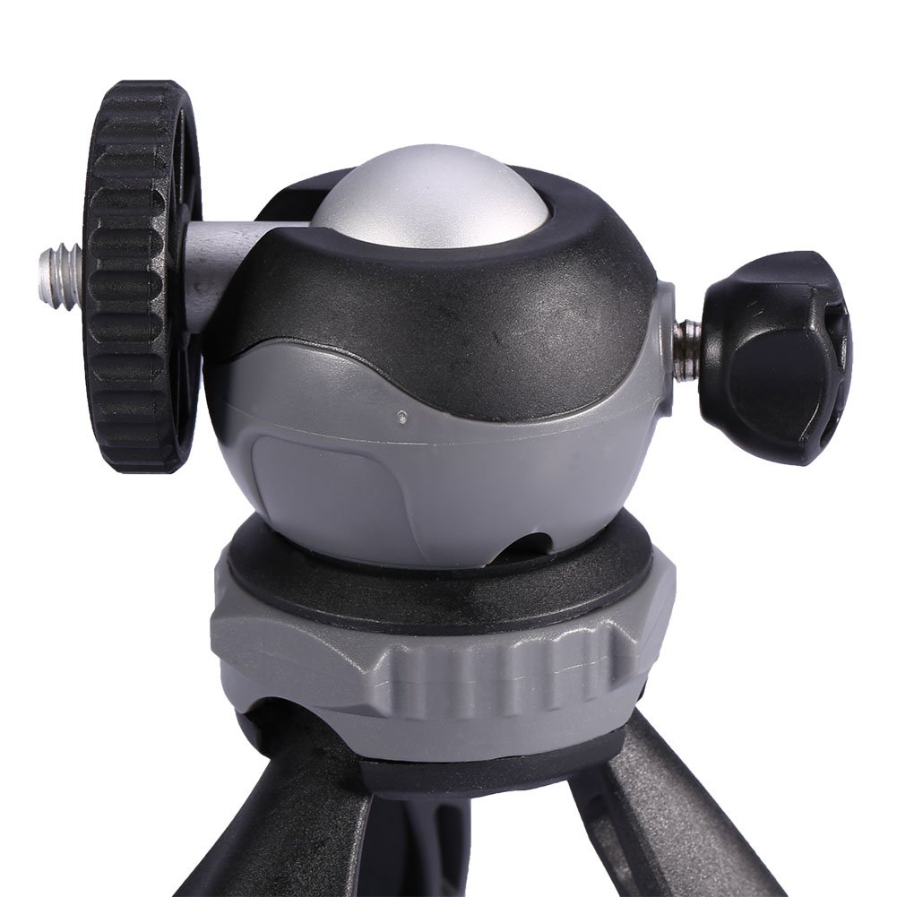 Compact Mini Tabletop Tripod Stand for Smartphones & Cameras - 3-Section Adjustable Height up to 10