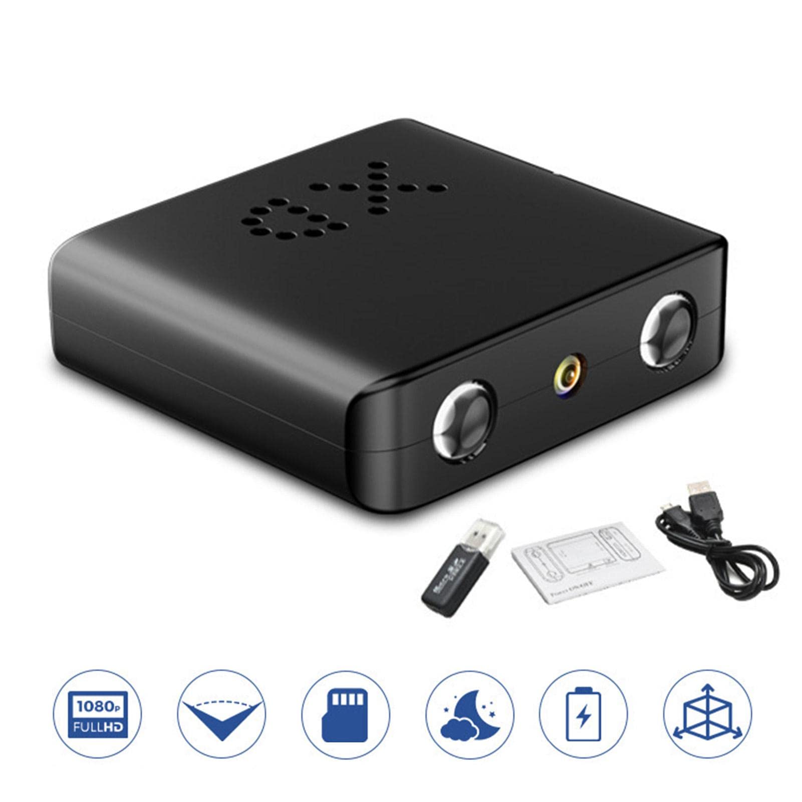 Stronrive Spy Camera 1080P HD WiFi Hidden Security Camera with Night Vision & Audio Recording - Mini Nanny Cam for Home, Office, Baby Monitor, USB Charger - Ideal for Indoor Surveillance & Covert Monitoring
