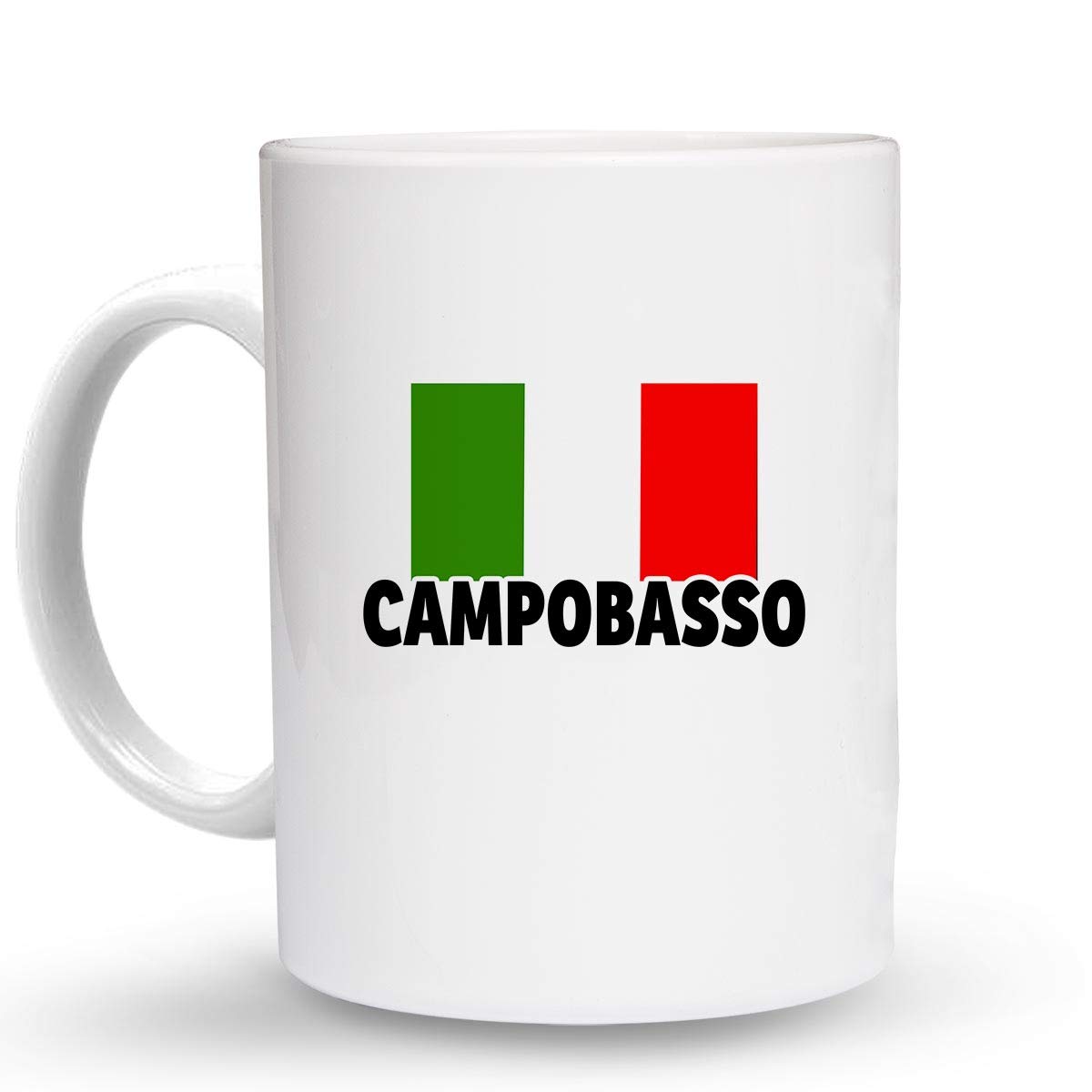Authentic Italian Ceramic Espresso Mug - 6 Oz. Campobasso Italy Coffee Cup for Espresso, Cappuccino & Latte - Perfect for Home, Office & Cafe Use