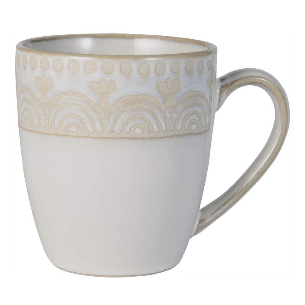 Pfaltzgraff Amelia Cream 16-Piece Dinnerware Set - Elegant Stoneware Plates, Bowls & Mugs for Everyday Dining, Family Gatherings & Special Occasions