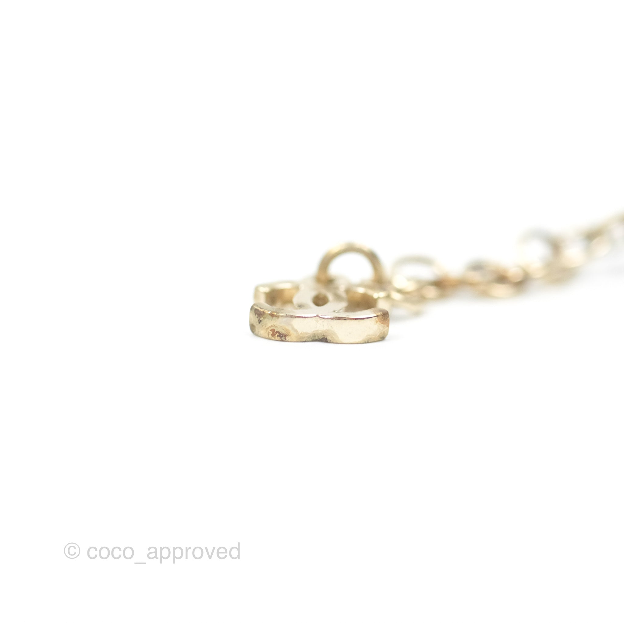 Chanel CC Pearl Double Strand Necklace 17K Gold Tone - Elegant Layered Pearl Jewelry for Women, Perfect for Parties, Weddings & Special Occasions