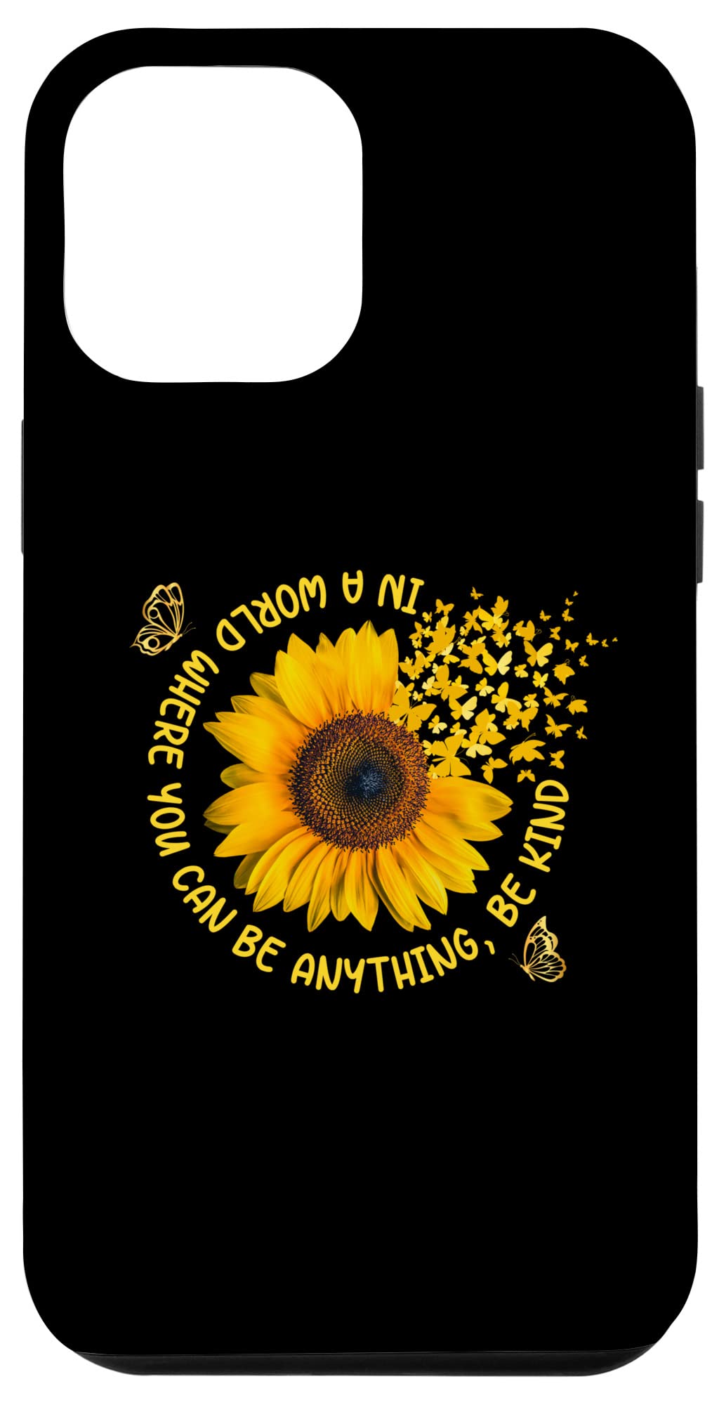 iPhone 12 Pro Max Case - Kind Sunflower Design, Shockproof Protective Cover for iPhone 12 Pro Max (6.7 Inch) - Perfect for Everyday Use, Travel & Gifts