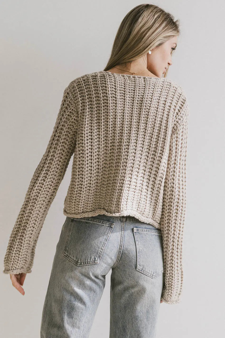 Luca Chunky Knit Sweater Women's Oversized Natural Wool Pullover | Cozy Winter Fashion for Casual Outings & Holiday Gatherings