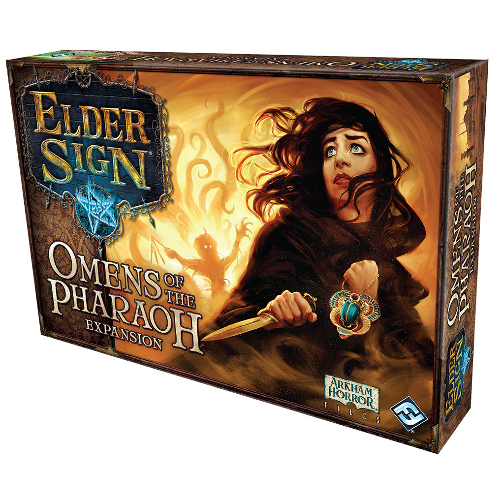 Elder Sign: Omens of the Pharaoh - Ancient Egyptian Horror Board Game for 1-8 Players | Perfect for Game Nights & Lovecraft Fans