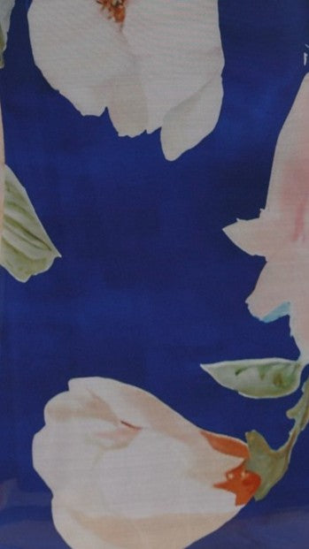 Gardenia Maxi Dress - Blue Floral Print Summer Dress for Women | Beach Wedding, Vacation & Casual Outfit