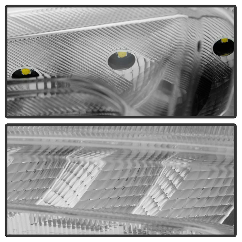 ACANII LED DRL Daytime Running Lights Replacement Set for 2016-2018 Chevy Malibu - Left & Right Front Bumper Lights | Enhanced Visibility & Style for Day & Night Driving