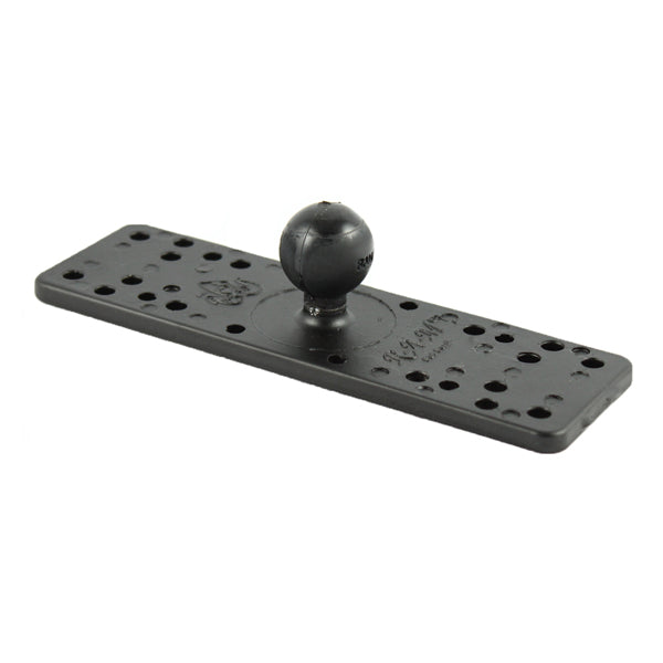RAM B 111BU 6.25 x 2 Inch Rectangle Plate - Heavy Duty Metal Base Plate for Mounting Equipment, Vehicle Accessories & Electronics - Perfect for Car, Truck, Marine and Industrial Applications
