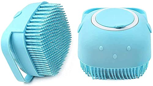 Ekdant Silicone Massage Bath Brush for Hair, Scalp & Body Cleaning | Exfoliating Scrubber & Massager with Soap Dispenser | Perfect for Shower, Bath & Spa Relaxation
