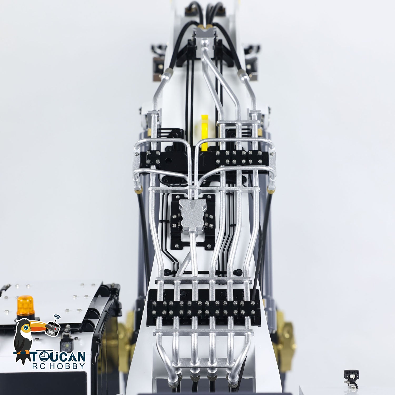 LESU AOUE 9150 RC Hydraulic Double Pump Excavator Toy - 1/14 Scale Remote Control Backhoe Shovel with Light System for Construction Play & Collectors | Perfect for Kids, Adults & Model Enthusiasts