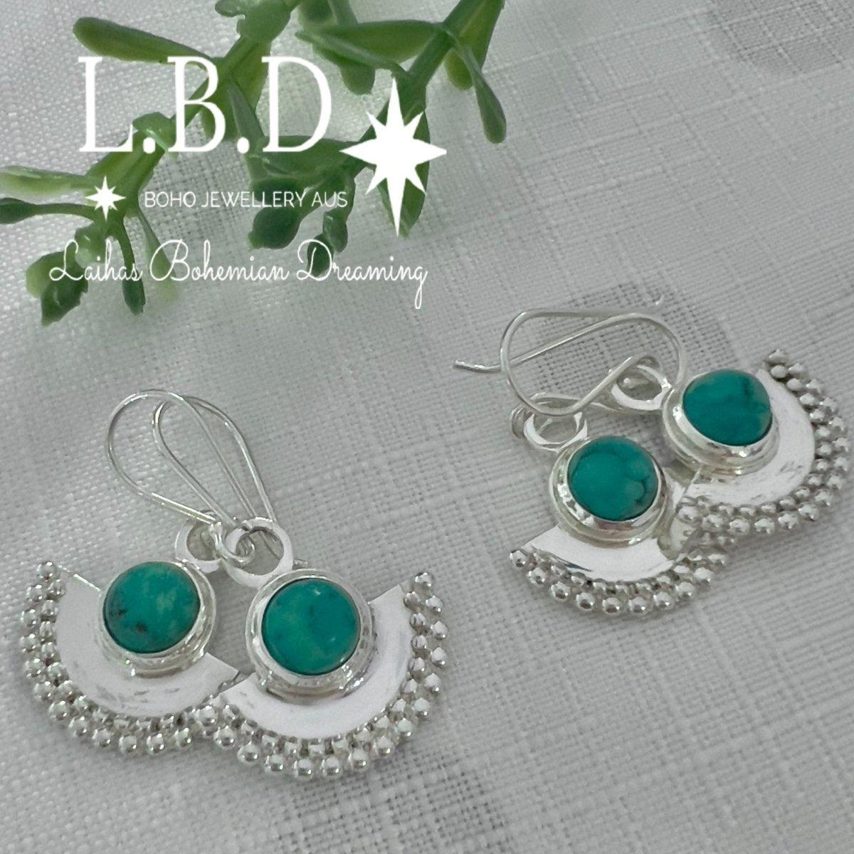 Dare To Dream Turquoise Earrings for Women - Boho Chic Handmade Jewelry - Perfect for Parties, Weddings & Everyday Wear