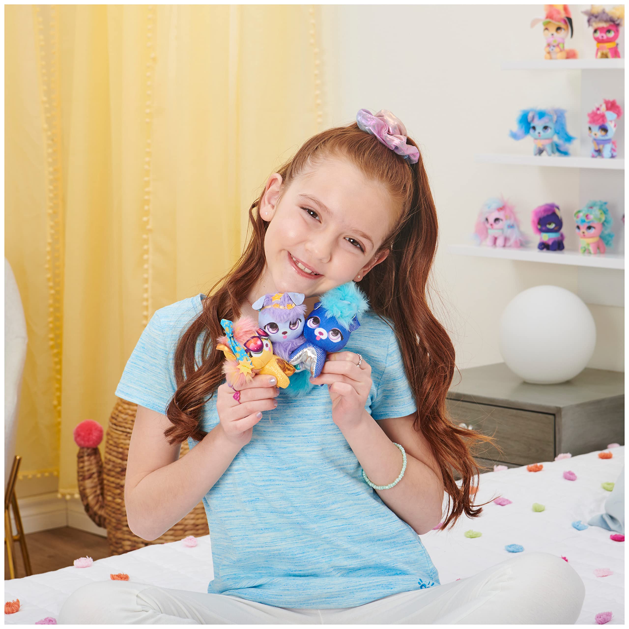 Galaxy Trio 3-Pack Mini Plush Toys (3-inch) - Soft Stuffed Animals for Kids & Girls Age 5+ - Perfect for Birthday Gifts, Bedroom Decor & Playtime Companions