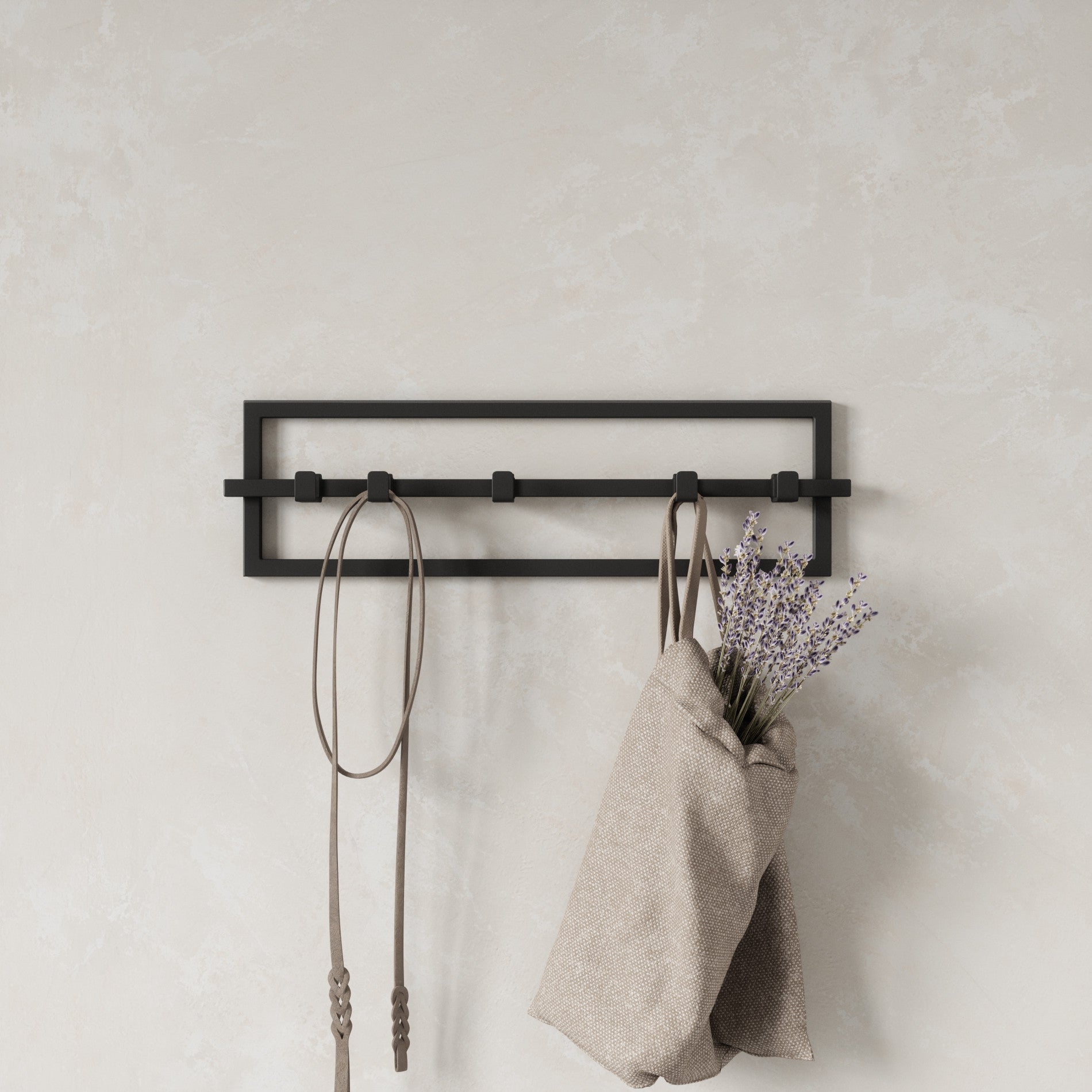 Cubiko 5-Pack Heavy Duty Wall Hooks - Rustproof Stainless Steel Hanging Hooks for Hats, Coats, Keys, Towels & More - Perfect for Home, Office, Garage & Bathroom Organization
