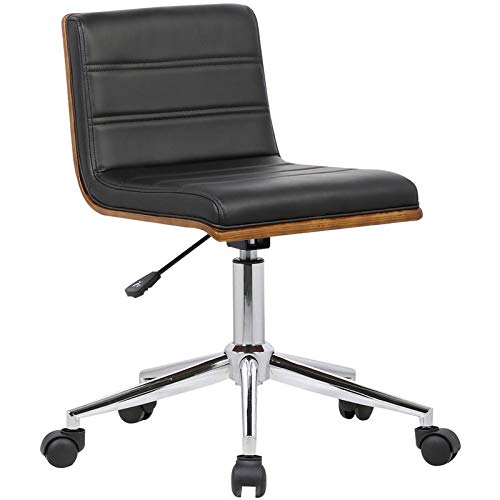 Premium Faux Leather Swivel Office Chair with Chrome Base - Ergonomic Executive Desk Chair for Home & Business - Perfect for Workstations, Conference Rooms & Home Offices
