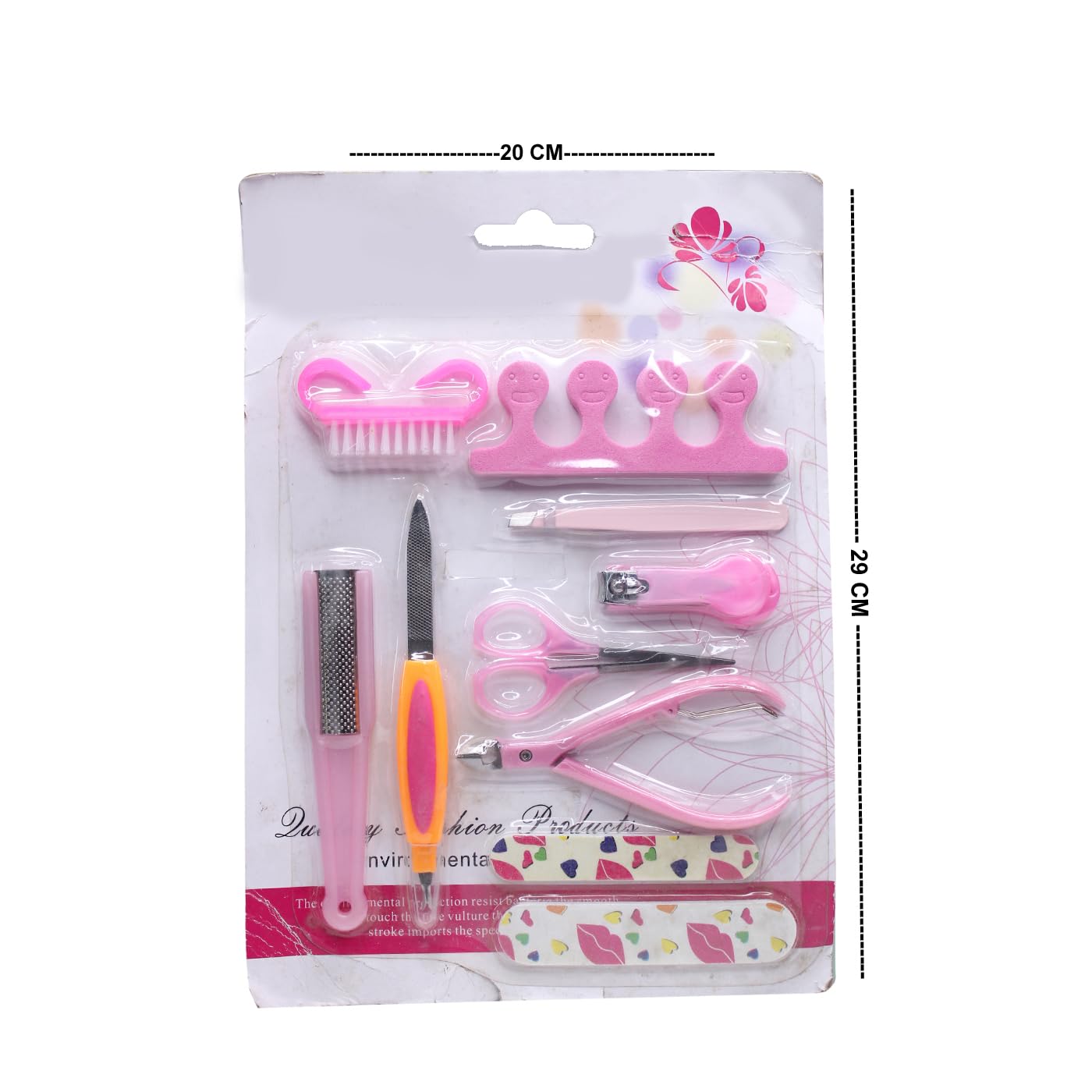 Professional KYNA Manicure Tool Kit - 10-Piece Callus Remover & Dead Skin Removal Set for Women - Perfect for Home Pedicures, Nail Care & Foot Spa Treatments