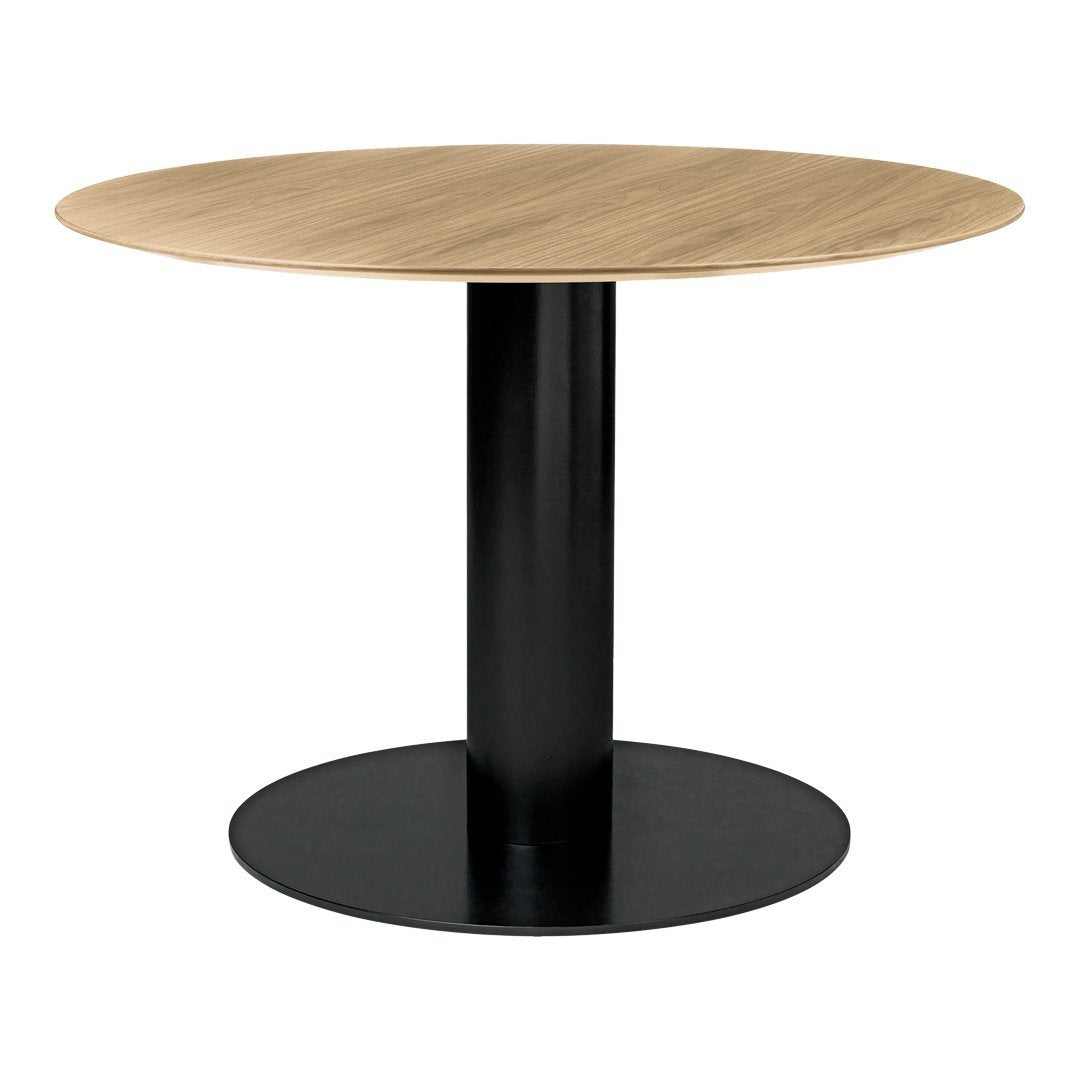 Gubi 2.0 Round Dining Table - Modern Scandinavian Design for Small Spaces | Perfect for Kitchen, Breakfast Nook & Apartment Dining Areas