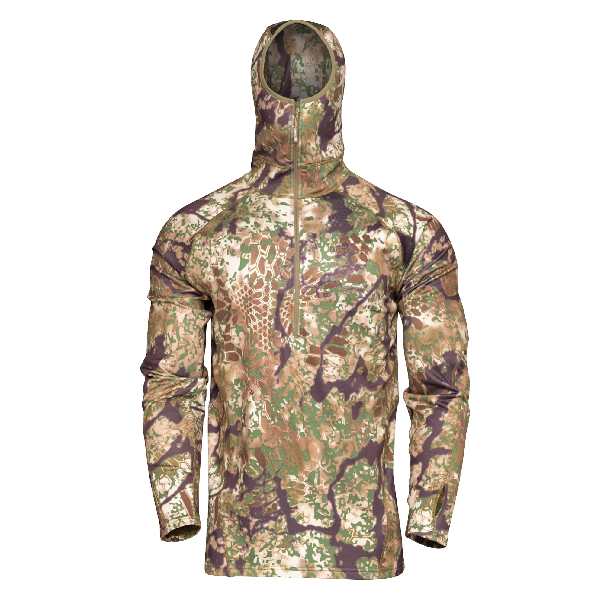 Kryptek Cronos Men's Hoodie - Lightweight, Durable & Comfortable Pullover for Outdoor Activities, Hiking, and Casual Wear