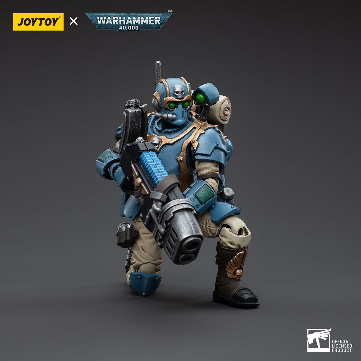 1/18 JOYTOY 3.75-inch Astra Militarum Tempestus Scions 55th Kappic Eagles Action Figure Set (5pcs) - Perfect for Warhammer 40K Collectors, Tabletop Gaming & Display