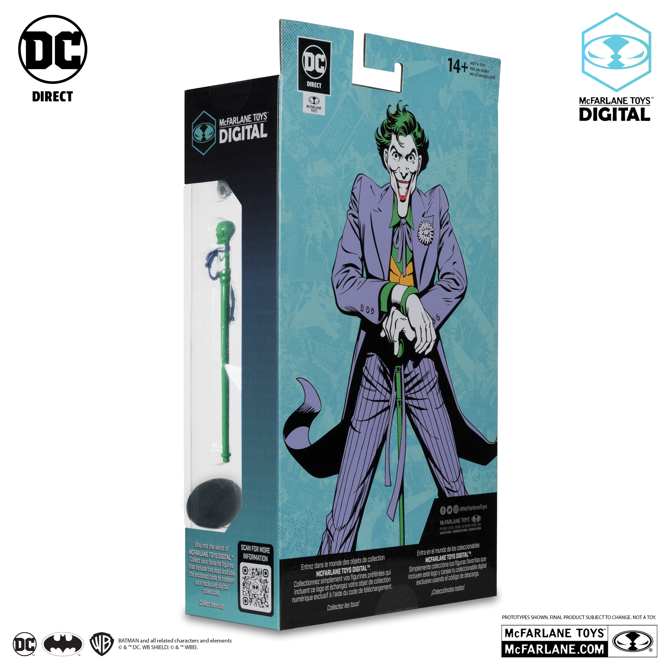 The Joker Silver Age 7 Platinum Edition Collectible Action Figure by McFarlane Toys | DC Comics Superhero Villain Statue | Perfect for Display, Gifts & Comic Book Collections