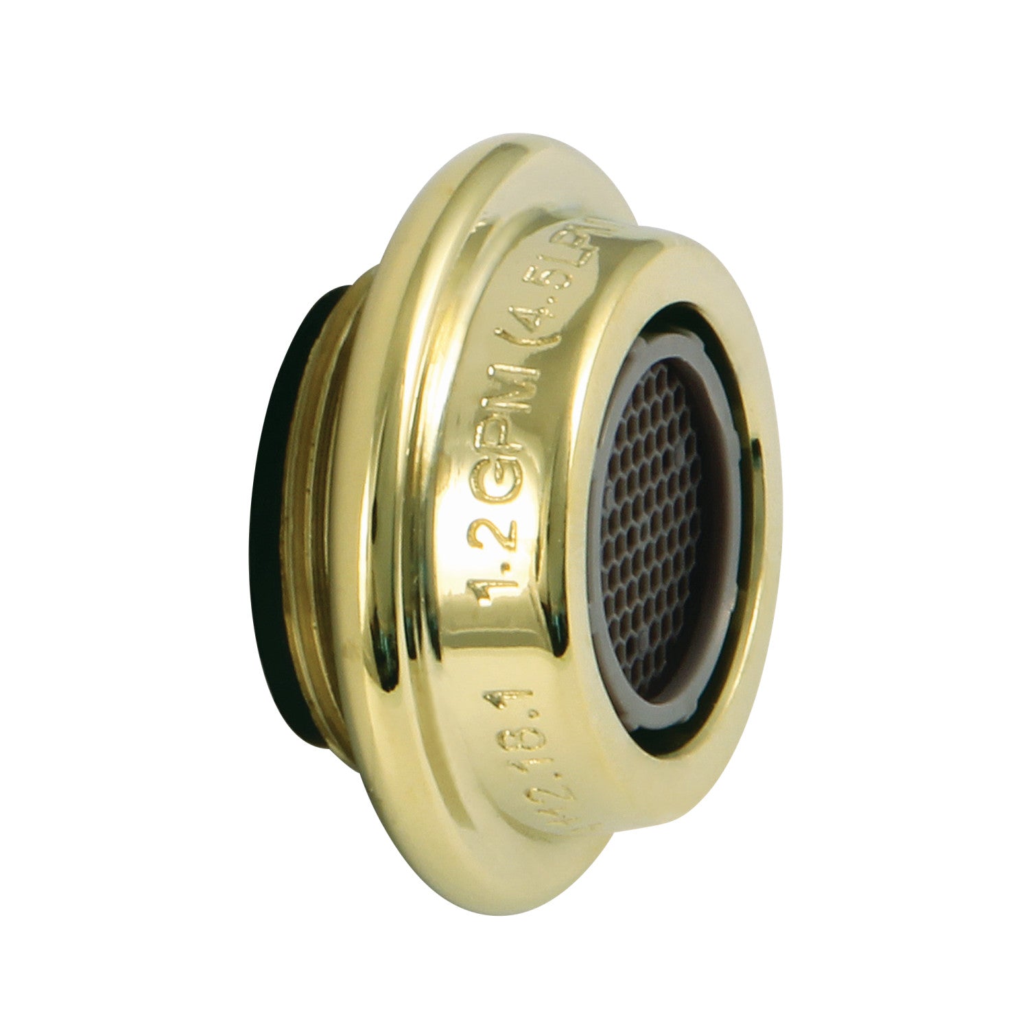 Cal Green Z12KSSA7122 1.2 GPM Polished Brass Male Aerator - Perfect for Kitchen & Bathroom Faucets, Water Conservation