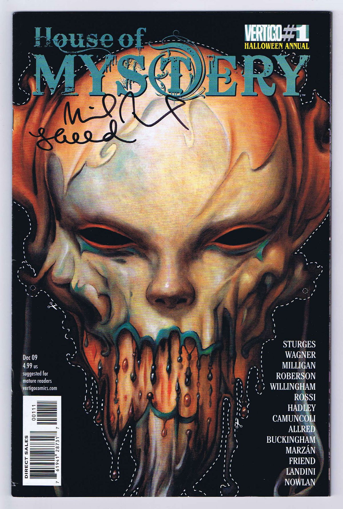 House of Mystery Annual #1 Signed with COA by Michael & Laura Allred - 2009 Vertigo Comic Book - Perfect for Collectors & DC Comics Fans