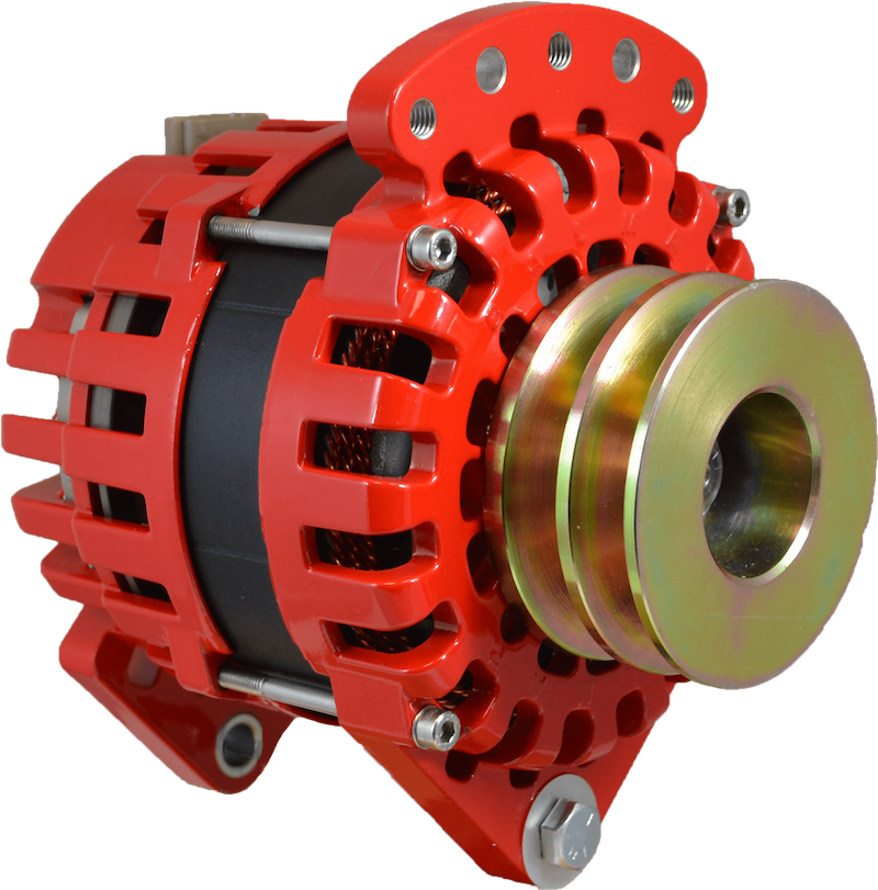 XT DF 170 DV Alternator - 170A 12V High Output Saddle Mount (Dual Foot) with 3.15in Dual Deep Vee Pulley & Case Ground - Perfect for Heavy-Duty Trucks, RVs & Marine Applications