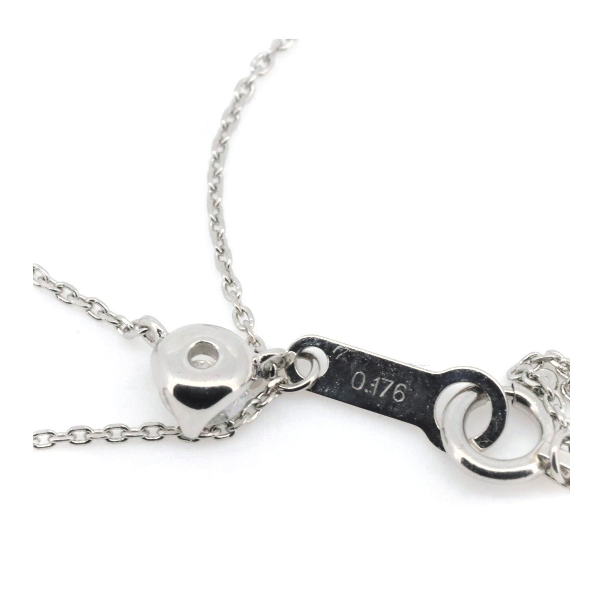 4°C Diamond Necklace PT850 Platinum 0.176ct - Elegant Pendant for Women, Perfect for Anniversary, Wedding & Special Occasions