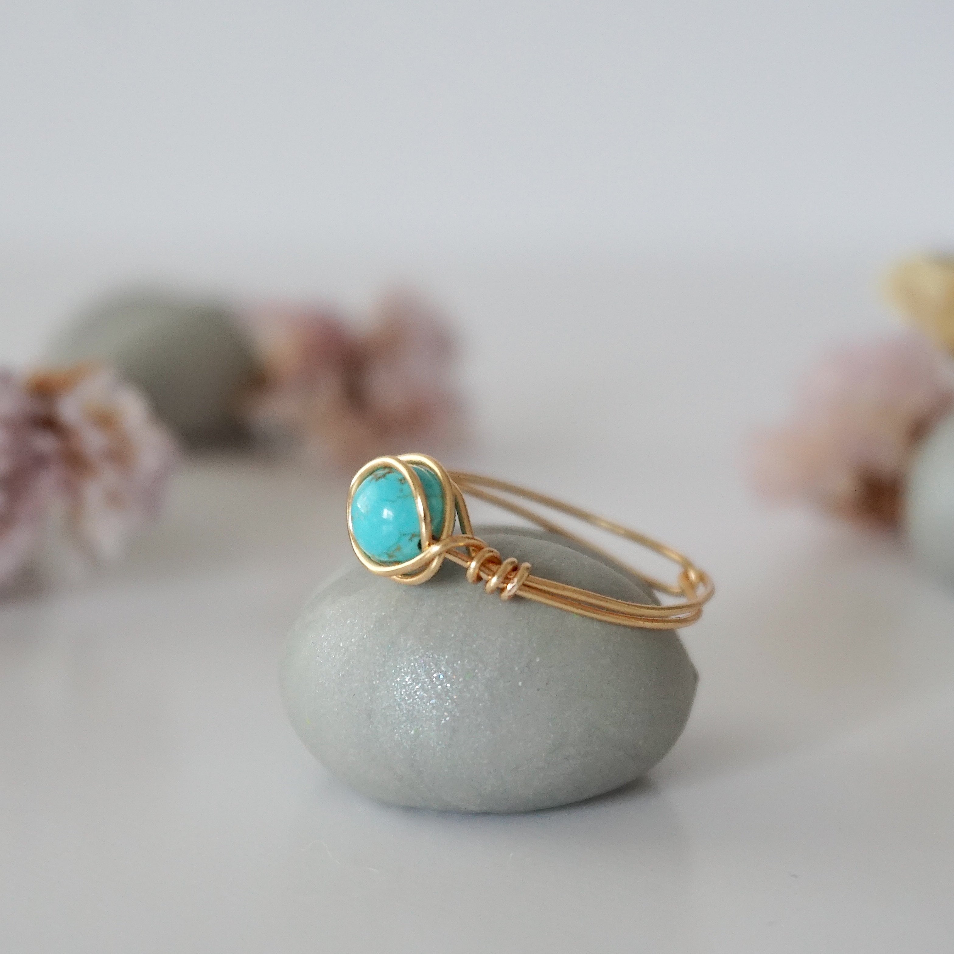 Turquoise Birthstone Ring - Elegant & Minimalist Jewelry for Women | Perfect Gift for Birthdays, Anniversaries & Special Occasions