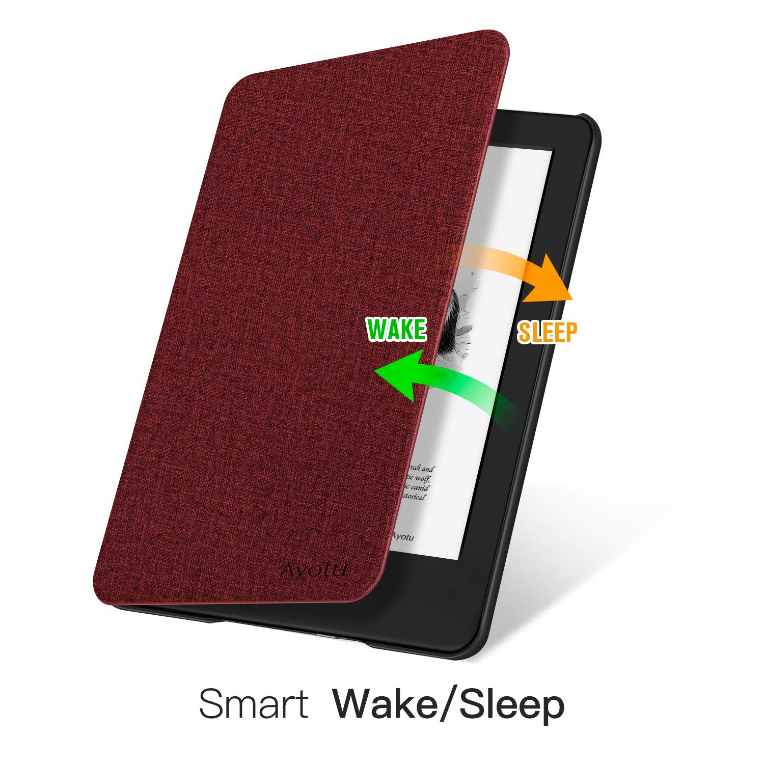 Ayotu Protective Case for Kindle 10th Generation 2019 - Shockproof Cover with Auto Wake/Sleep Feature, Compatible with Amazon Kindle 10th Gen 2019 (Not for Kindle Paperwhite/Oasis/2022 Models) - Perfect for Reading, Traveling and Daily Use - Red