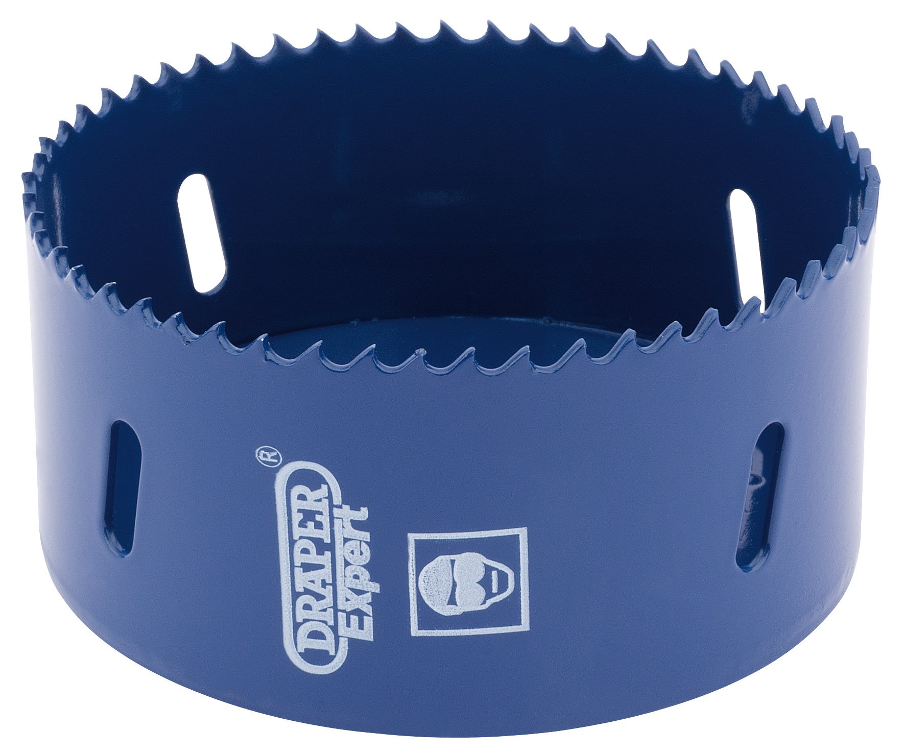 Draper 41091 Expert HSS Bi-Metal Hole Saw Blade - 92mm (3.62 Inch) Blue - High Speed Steel Cutting Tool for Metal, Wood & Plastic - Perfect for Plumbing, Electrical & DIY Projects