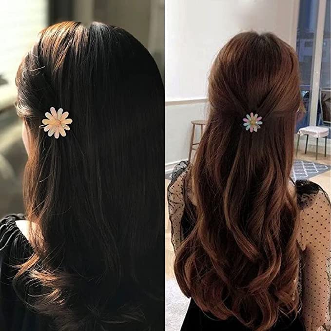 8PCS Floral Bobby Pins Hair Clips Set - Elegant Flower Hair Accessories for Women, Girls (Wedding, Party, Daily Use) - Perfect for Bridal, Prom, Date Night & Special Occasions