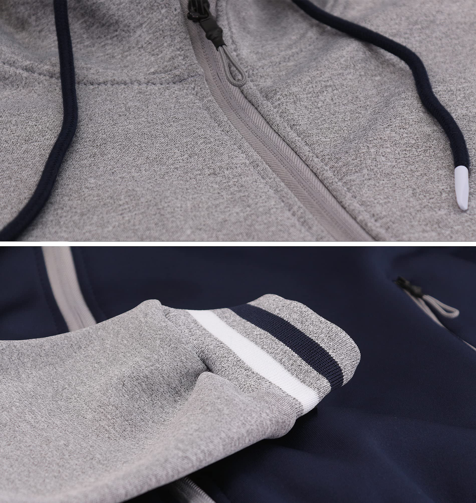 Men's Athletic Two-Tone Sweat Tracksuit Set - Running, Jogging & Gym Workout Outfit - Perfect for Sports, Training & Casual Wear