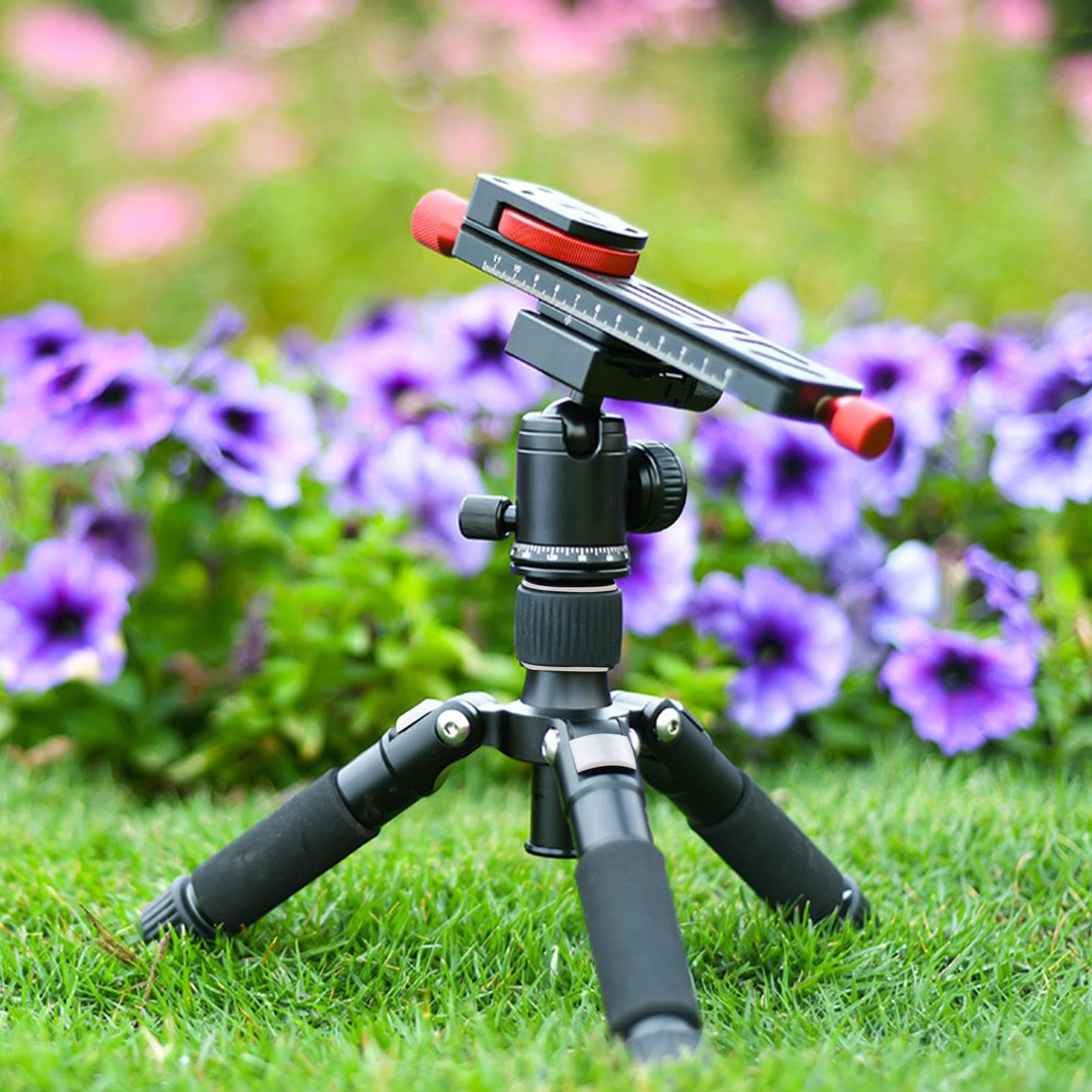 Diaza Portable Adjustable Phone Tripod Stand - Stable Desktop & Tabletop Tripod Holder for Smartphones - Perfect for Selfies, Camera Photography, Live Streaming, Night Fishing & Vlogging - Compact Travel Tripod for iPhone, Android & Social Media Content Creation