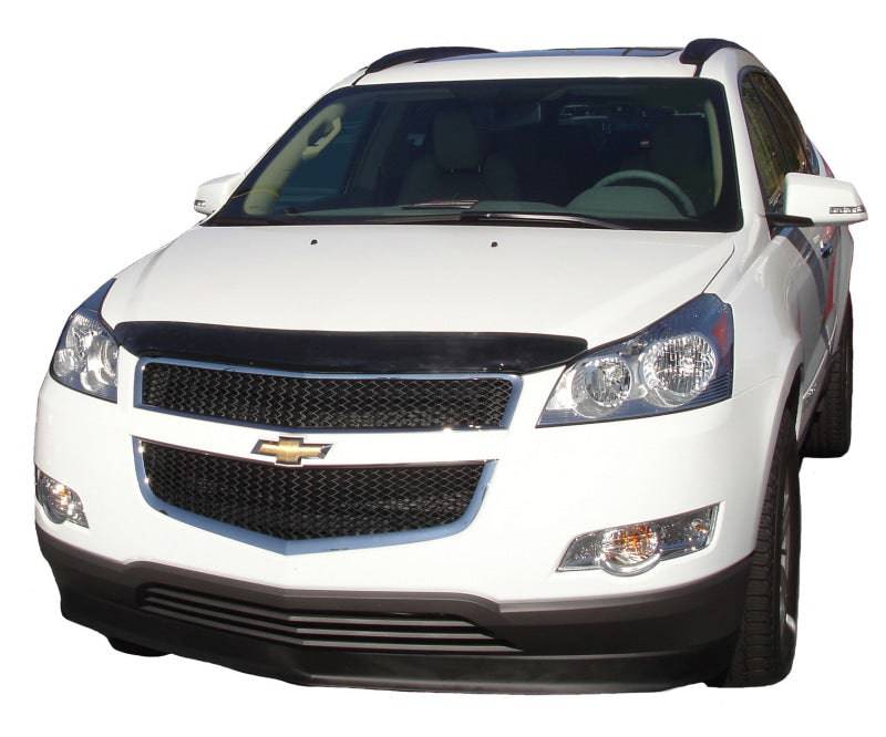 AVS Bug Deflector Hood Deflector - Dark Smoke AV25046 for 2009-2012 Chevrolet Traverse LT/LTZ/LS | Windshield Protection & Bug Prevention for Highway Driving